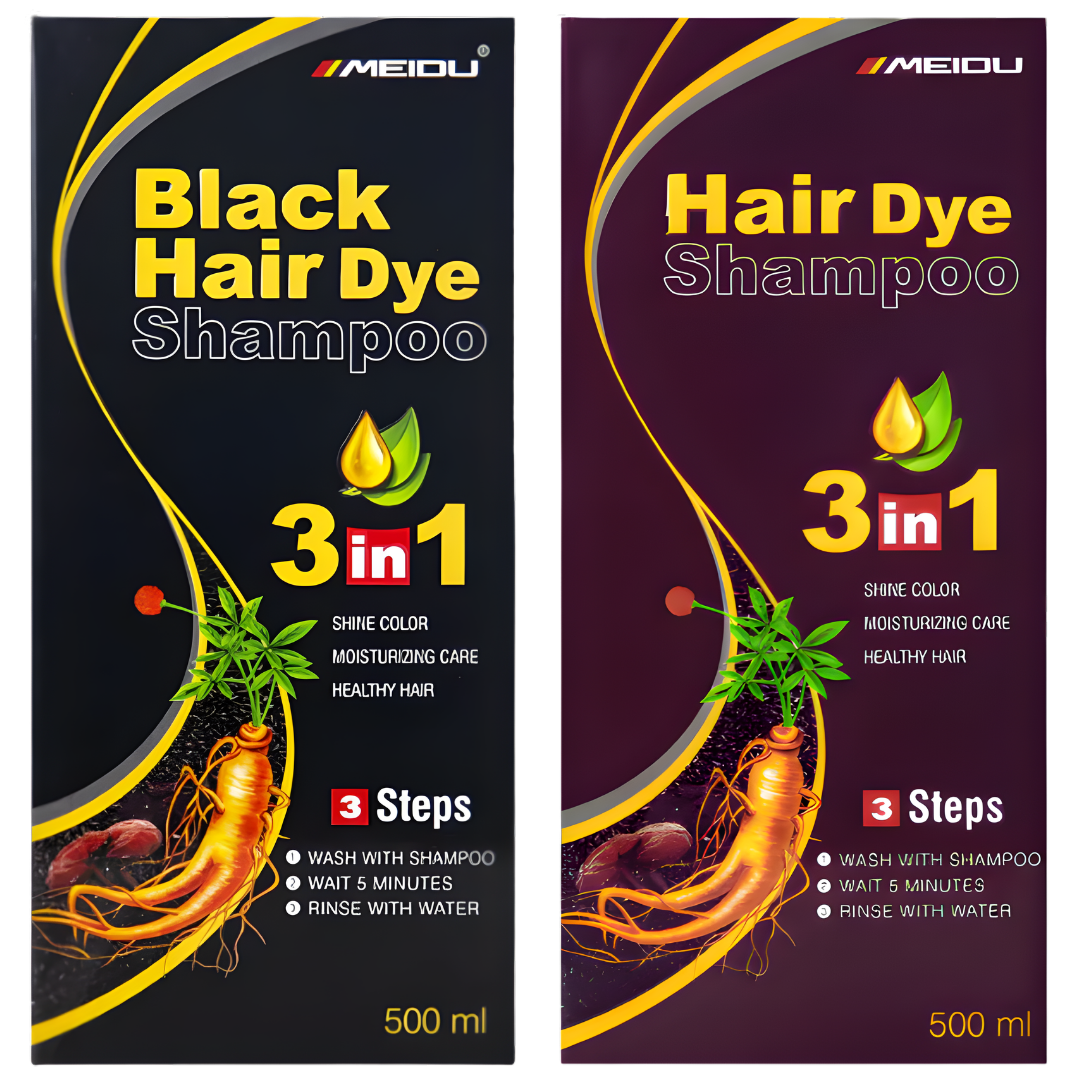 Shampoo Cubre Canas Meidu 3 En 1 Tinte Cabello 500ml